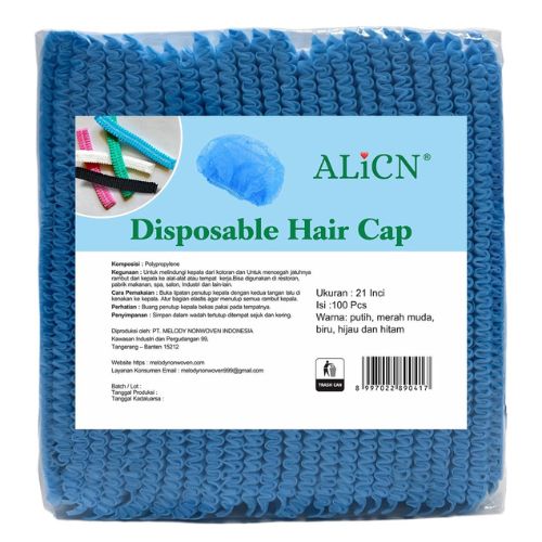 Hair cap biru 2