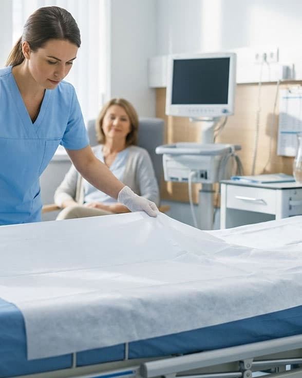 Produk Disposable Bed Sheet Medis untuk Mencegah Kontaminasi Silang